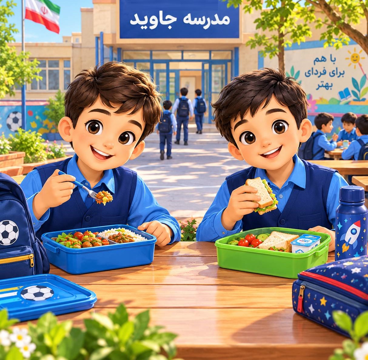 نحوه سفارش ناهار دبستان