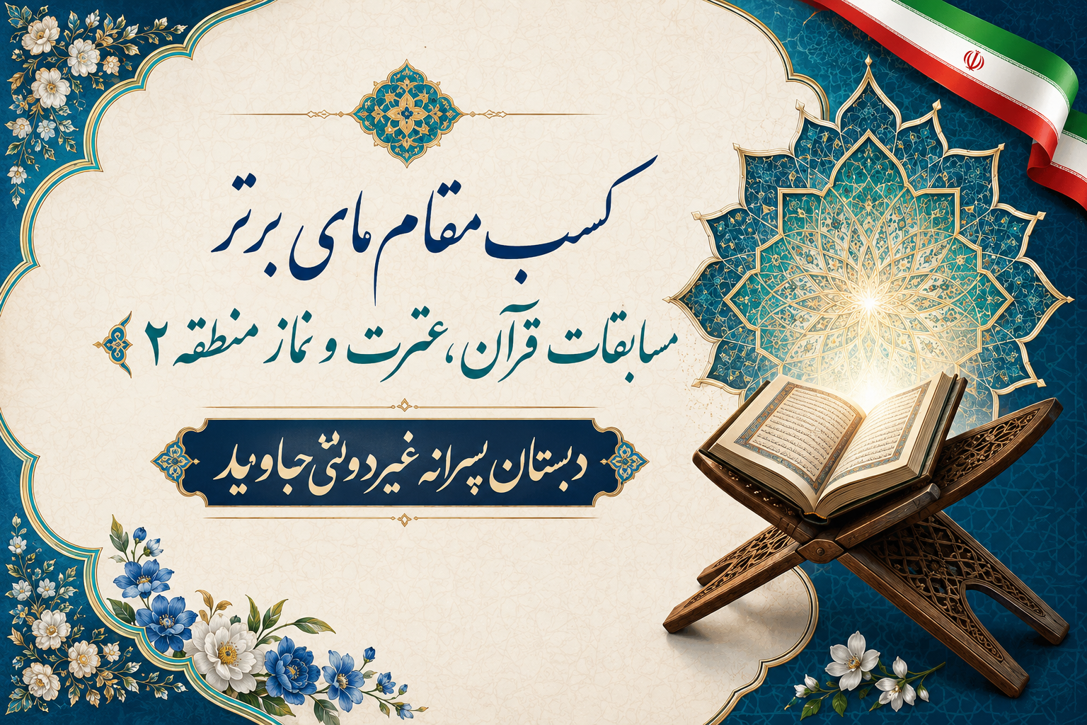 کسب مقام در مسابقات قرآن، عترت و نماز منطقه ۲