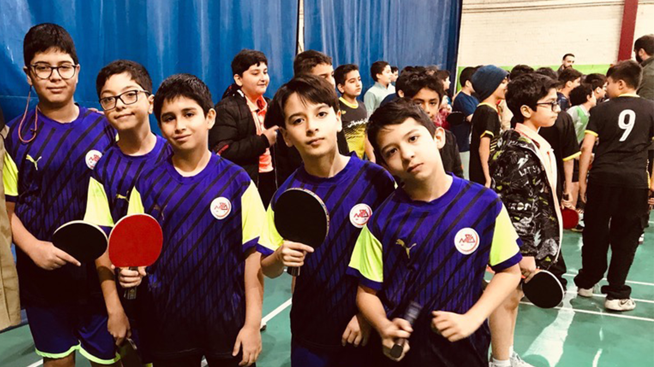 حضور پرشور تیم تنیس روی میز مدرسه جاوید در مسابقات منطقه دو تهران